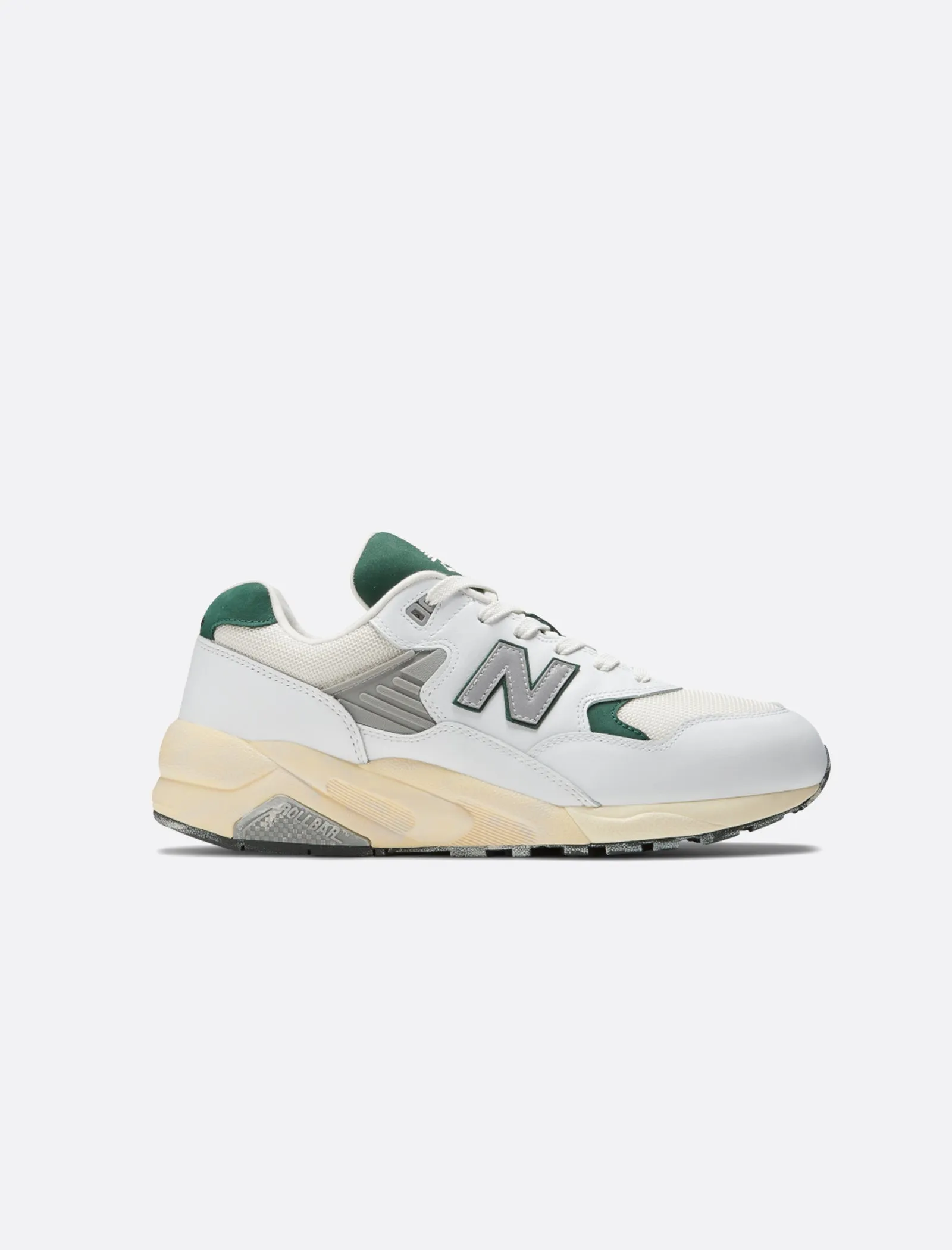 580 "WHITE/NIGHTWATCH GREEN" Clothing	NEW BALANCE