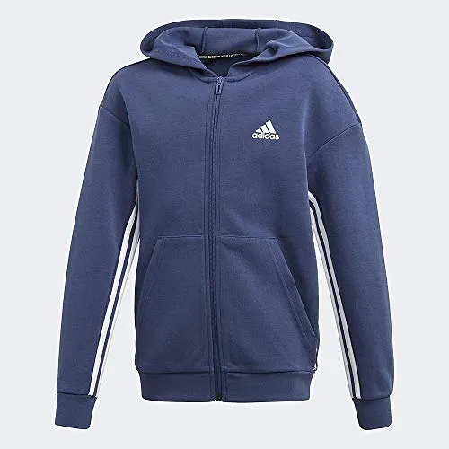 Adidas Boys Yb Mh 3S Fz Sweatshirt Nike Clothing