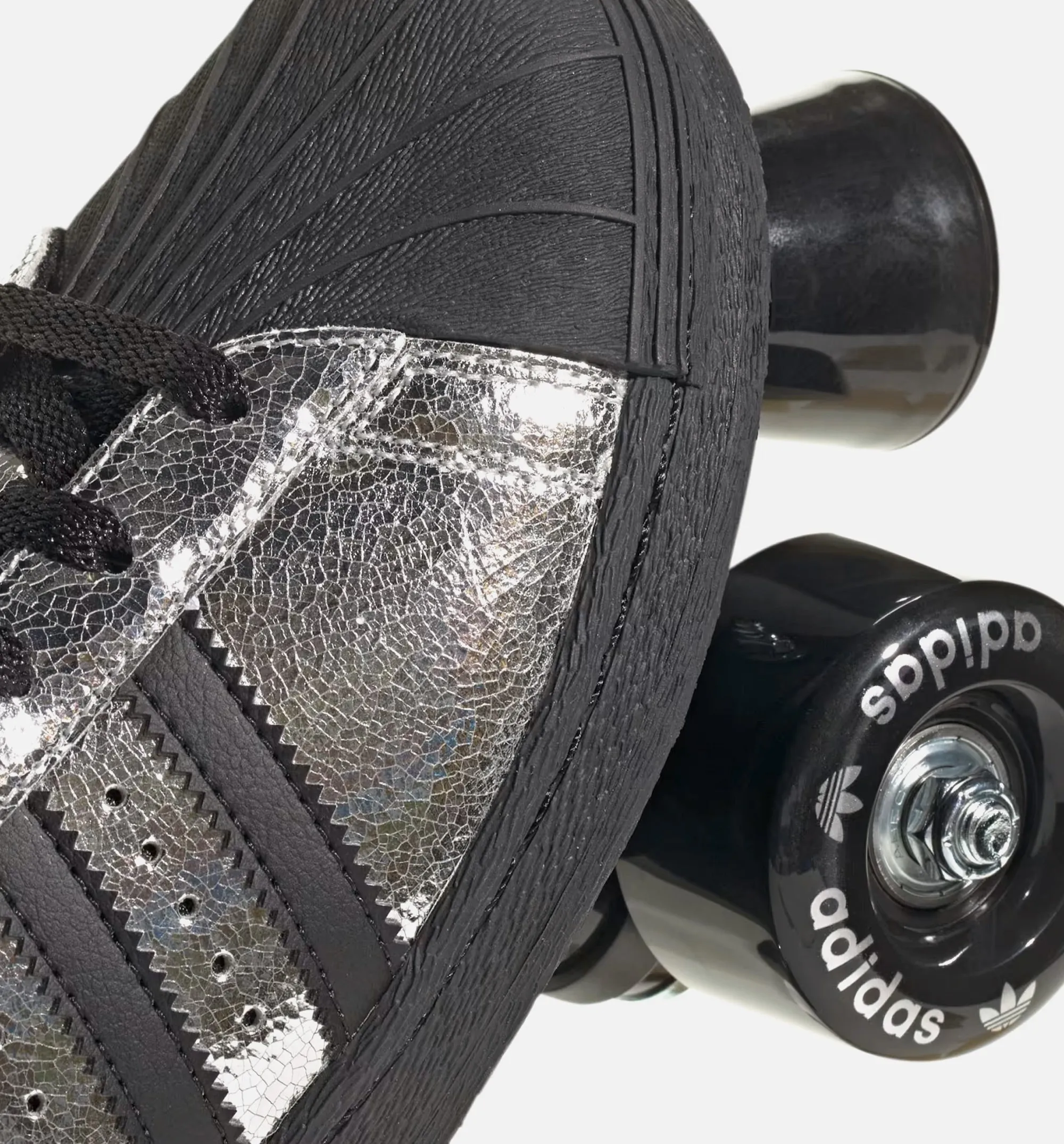 Adidas Clothing Superstar 82 Roller Skates Womens Lifestyle Shoe - Silver Metallic/Core Black/Cloud White