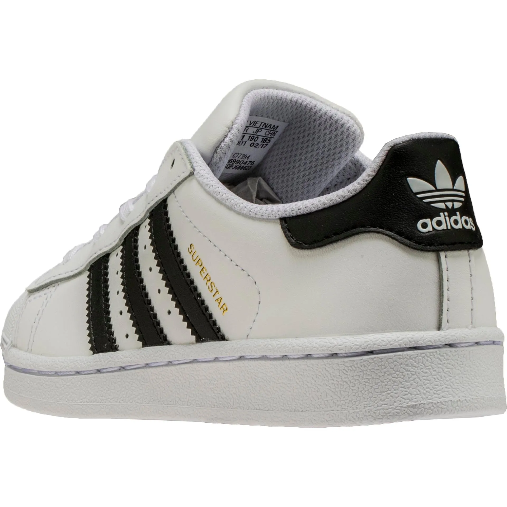 Adidas Clothing Superstar Preschool Lifestyle Shoe - White/Black