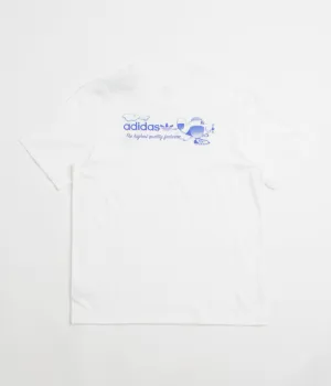 Adidas Dog Plane T-Shirt - White / Lucid Blue Adidas