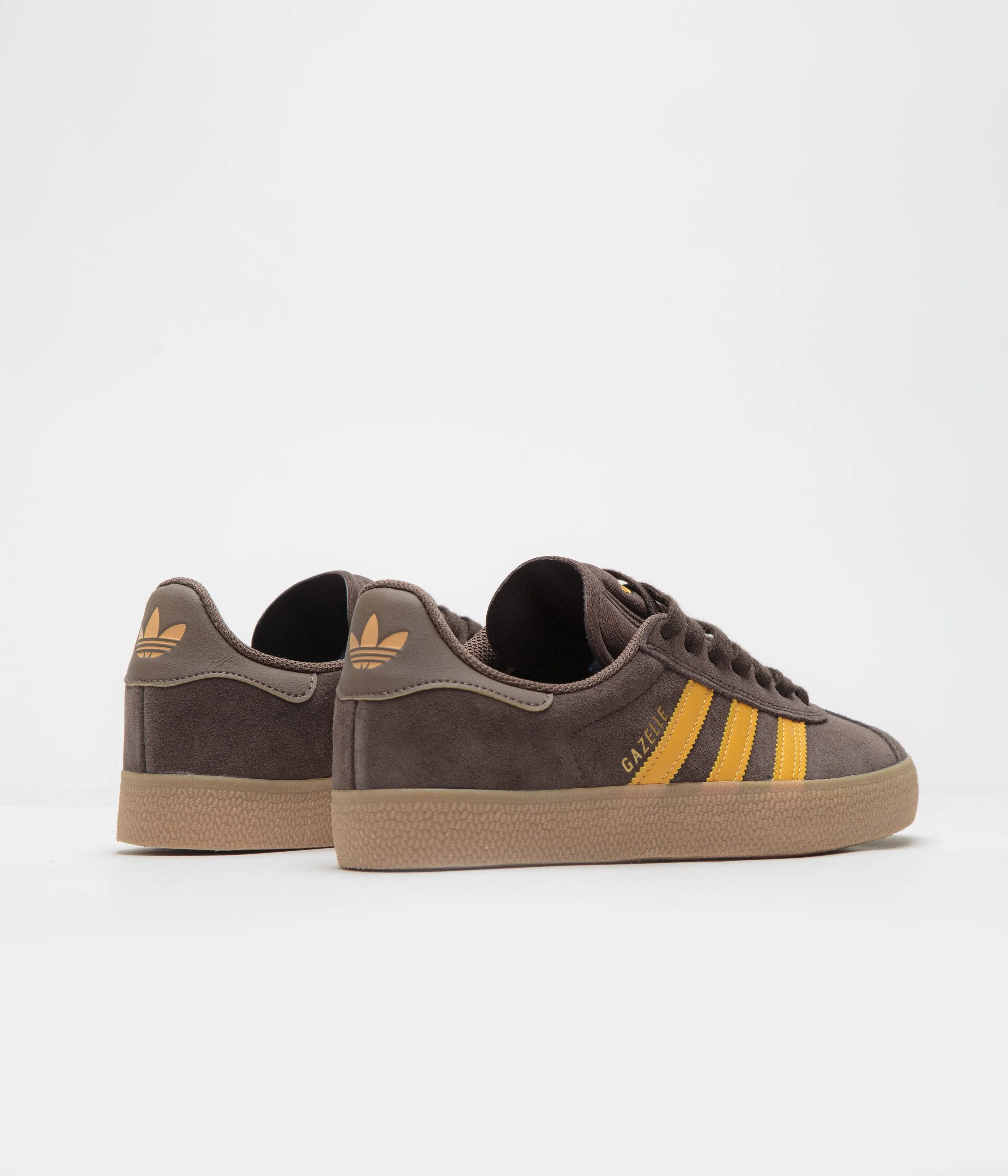 Adidas Gazelle ADV Shoes - Dark Brown / Preloved Yellow / Earth Strata Adidas