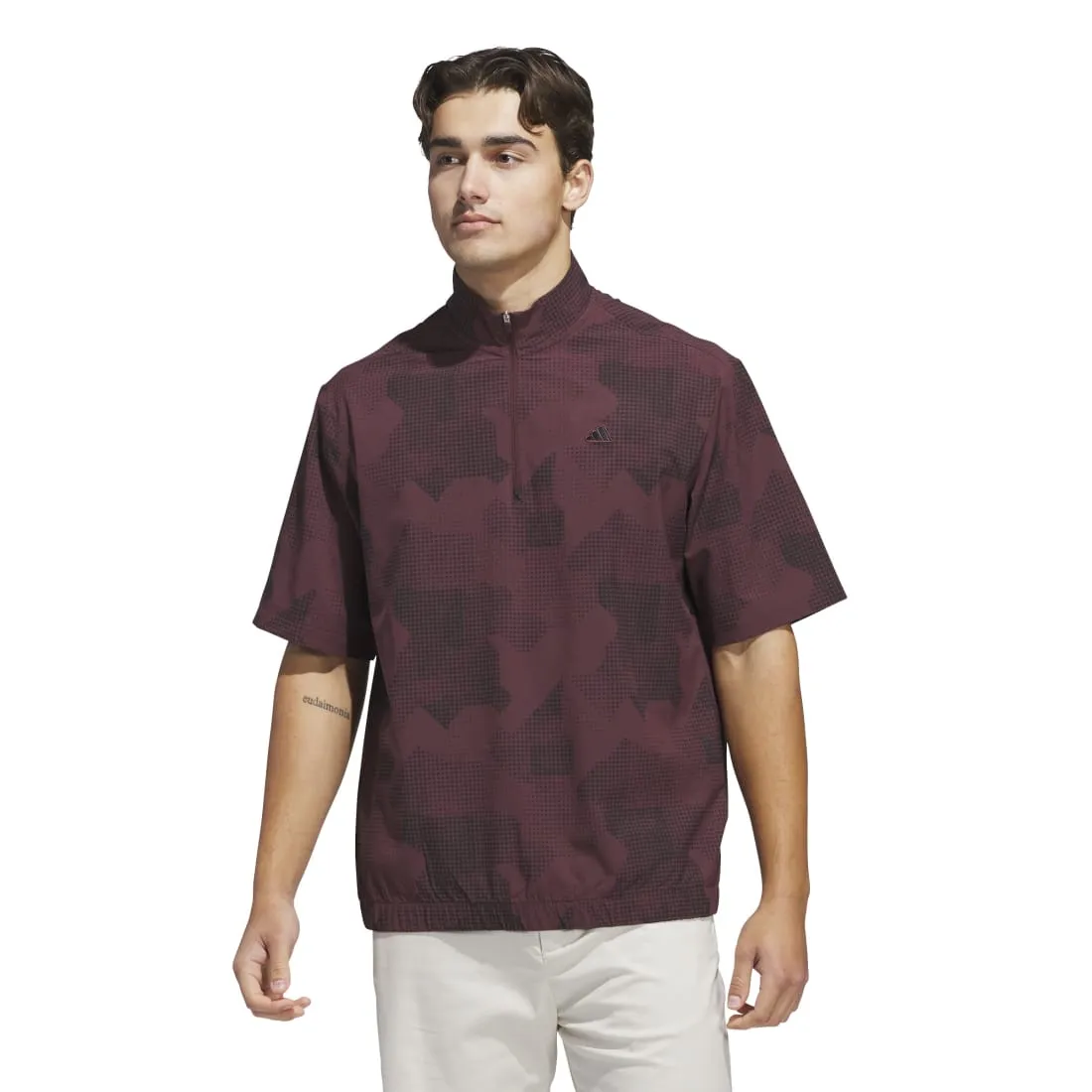 adidas Go-to DWR Short Sleeve Half-Zip Golf Pullover JF4914
