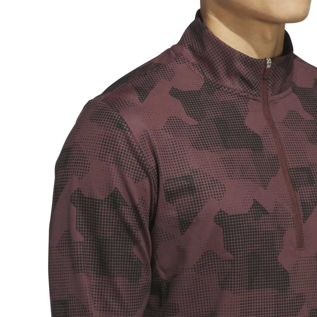 adidas Go-To Printed 1/4 Zip Golf Mid Layer IK3018