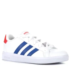Adidas Grand Court Youth White/Blue/Red Shoes_Adidas