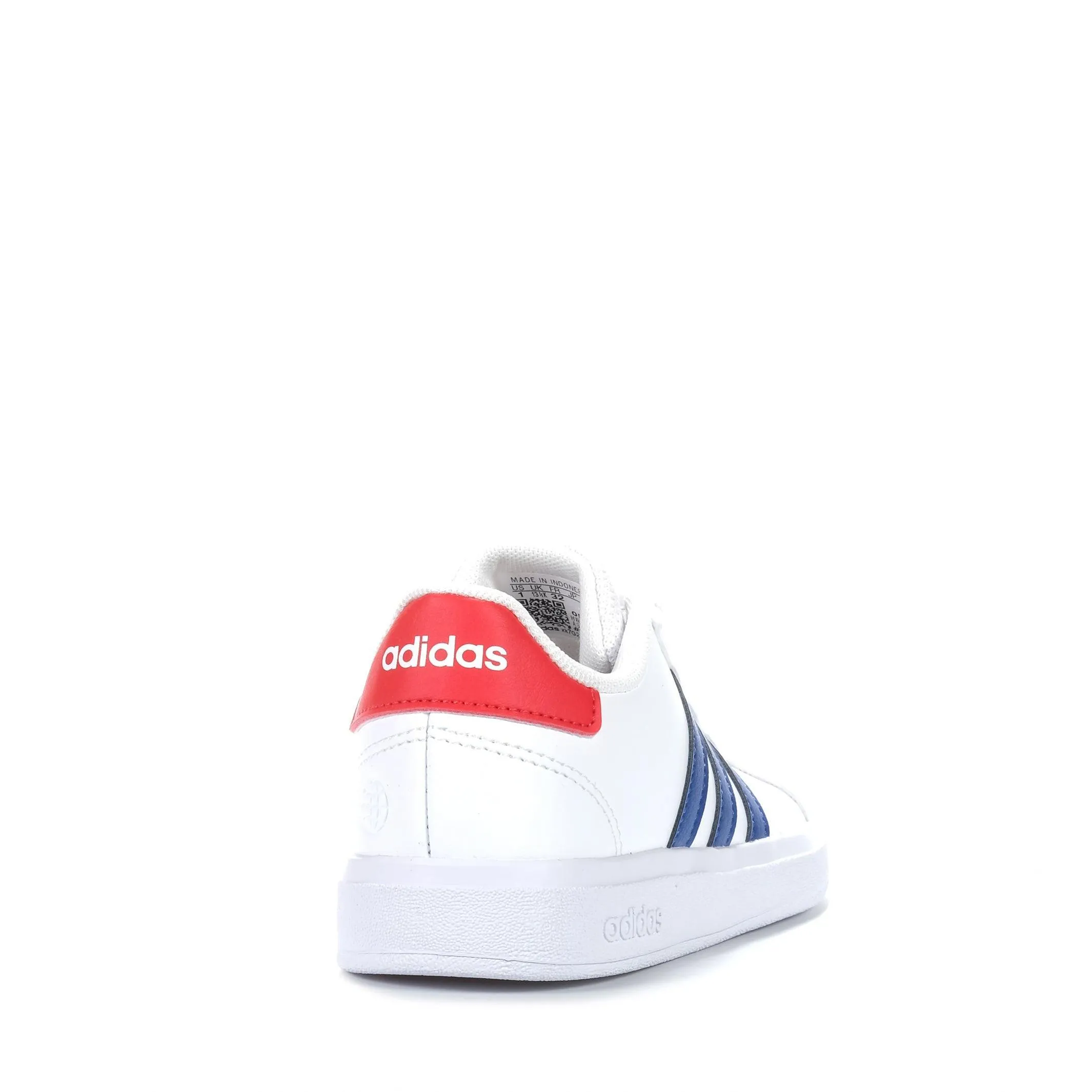 Adidas Grand Court Youth White/Blue/Red Shoes_Adidas