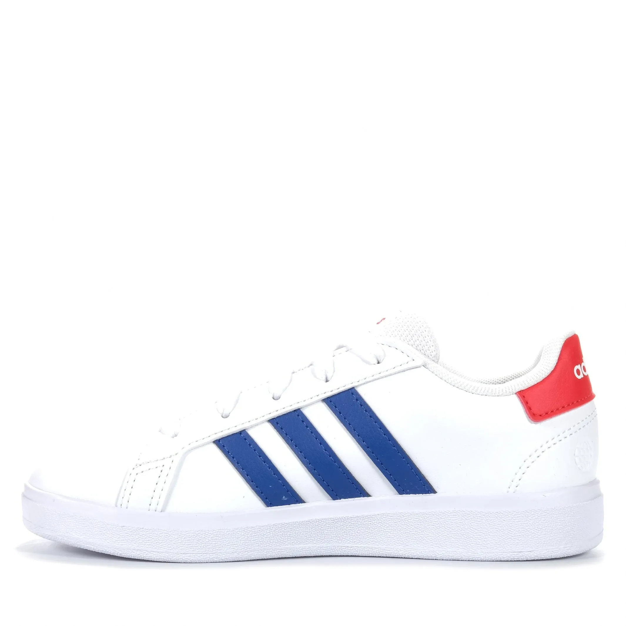 Adidas Grand Court Youth White/Blue/Red Shoes_Adidas