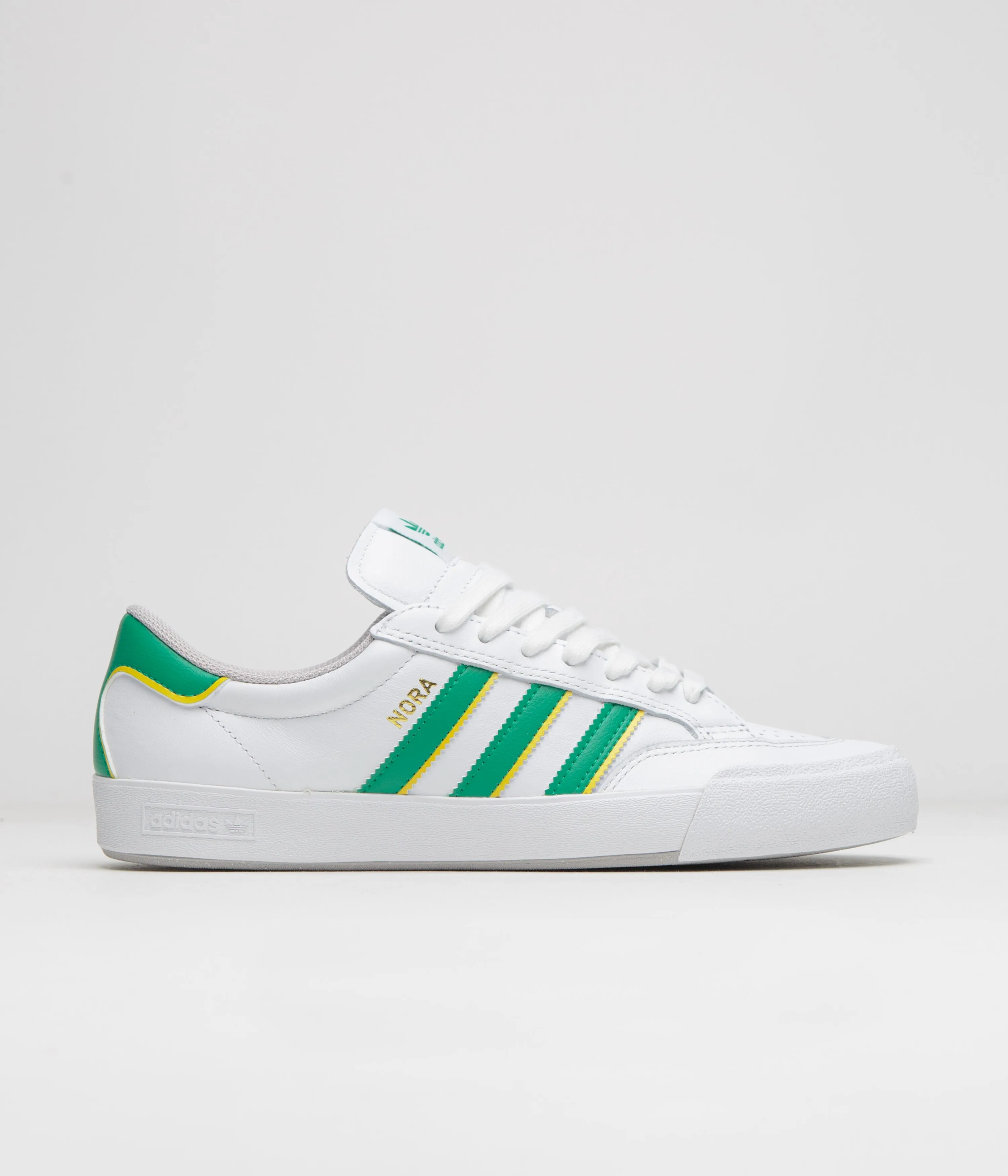 Adidas Nora Shoes - Cloud White / Court Green / Yellow Adidas