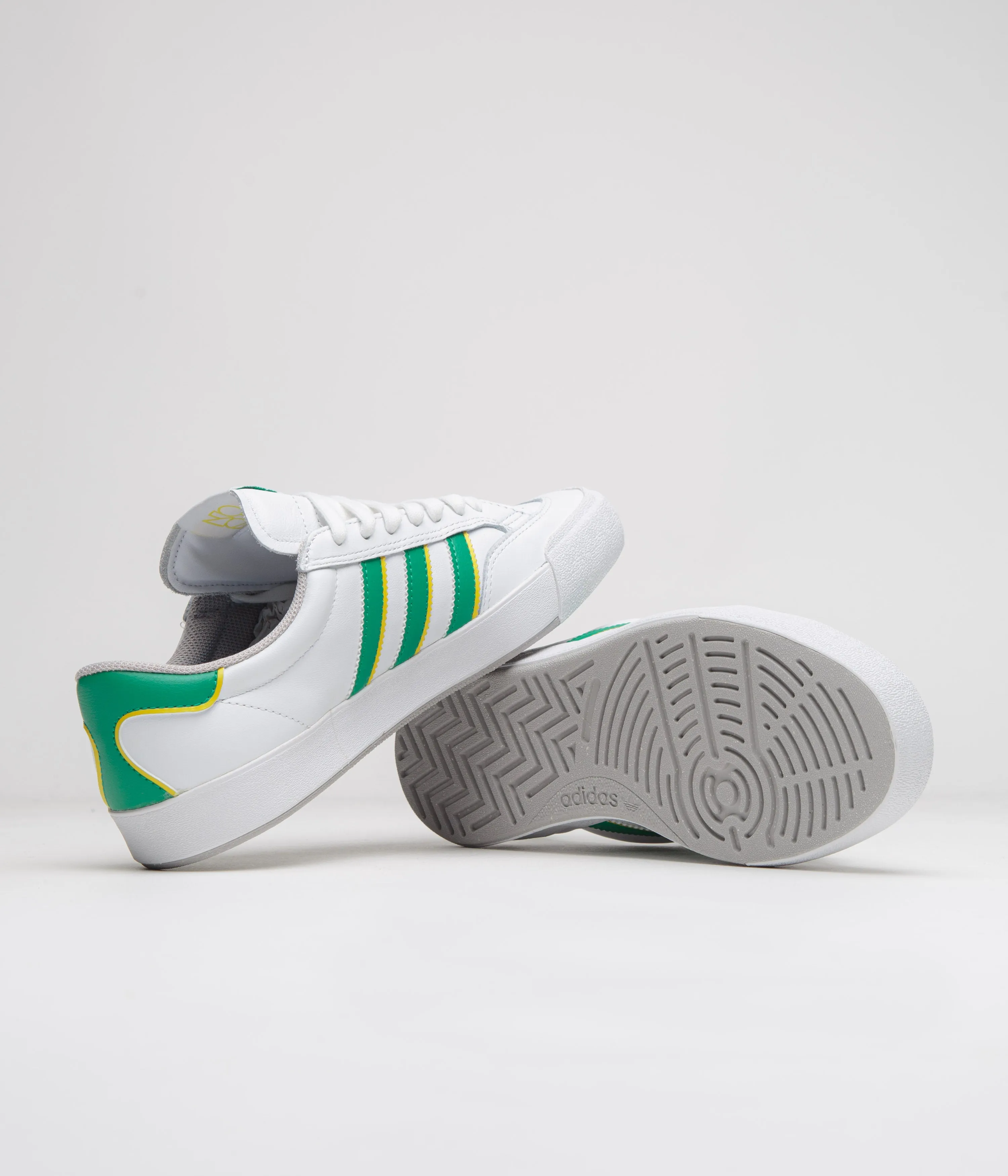 Adidas Nora Shoes - Cloud White / Court Green / Yellow Adidas