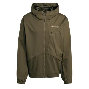 Adidas Terrex Xploric Wind Jacket Olive Strata Adidas Terrex Clothing