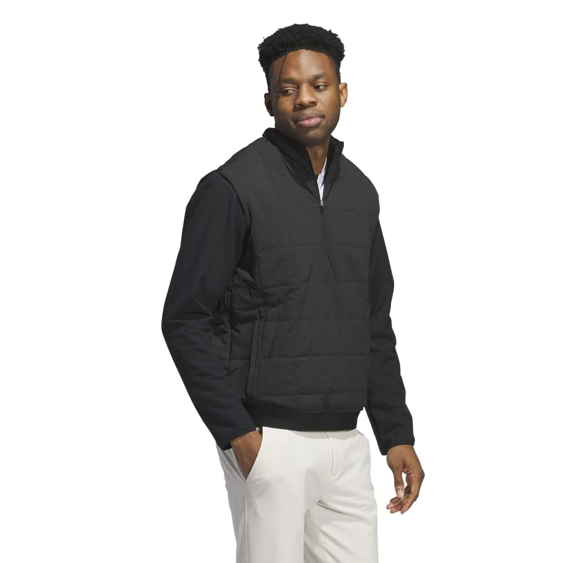 adidas Ultimate365 Quilted DWR 1/2 Zip Golf Mid Layer IT0153