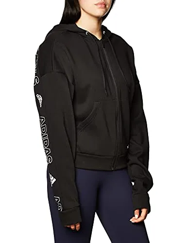 Adidas Womens W Bos Aop Fz Hd Sweatshirt Nike Clothing