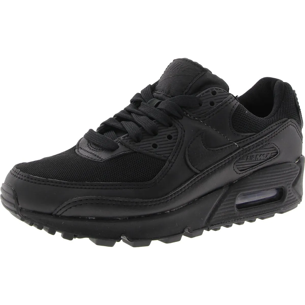 Air Max 90 Womens Lace-Up Faux Leather Running & Training Shoes