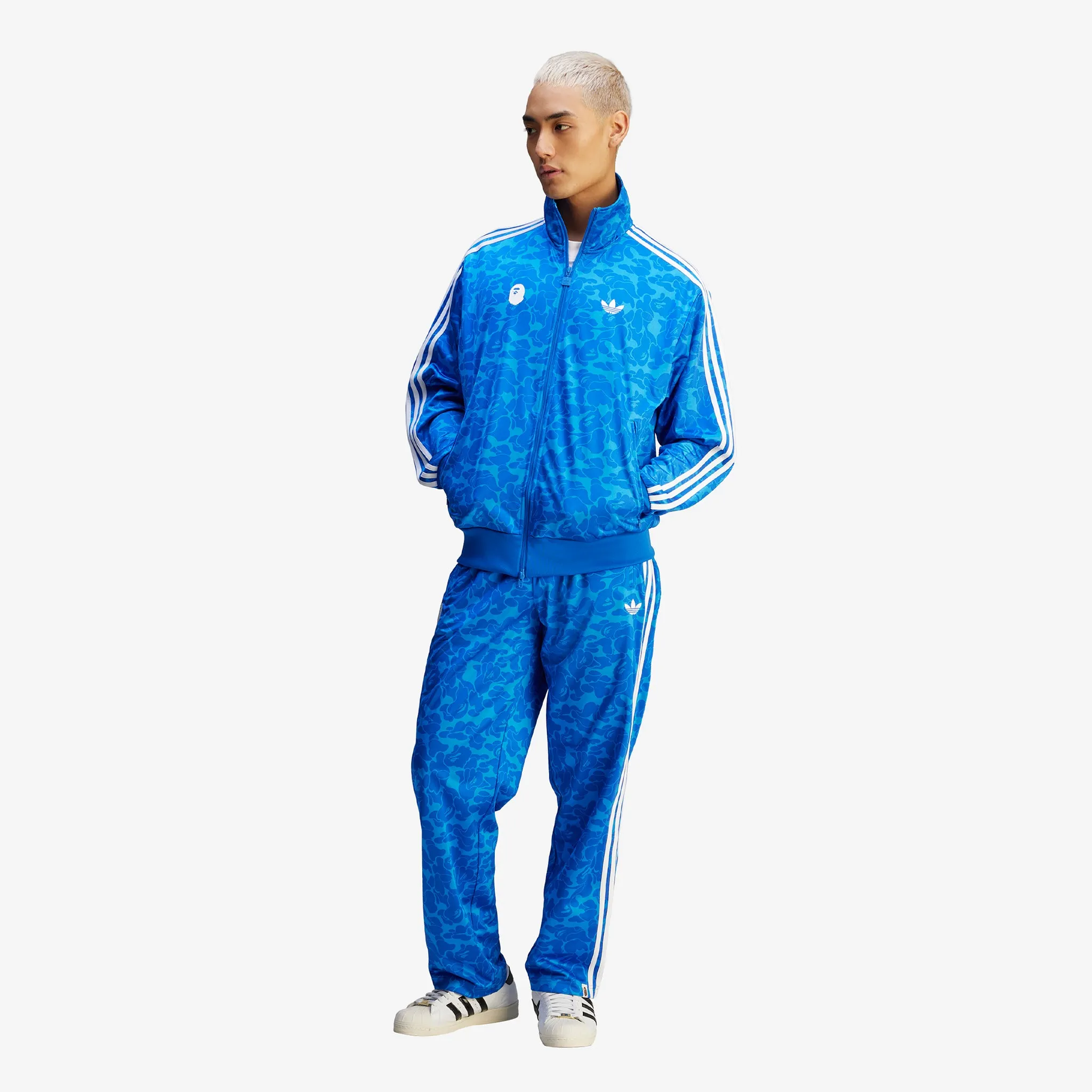 BAPE x Firebird Track Top Blue adidas Clothing