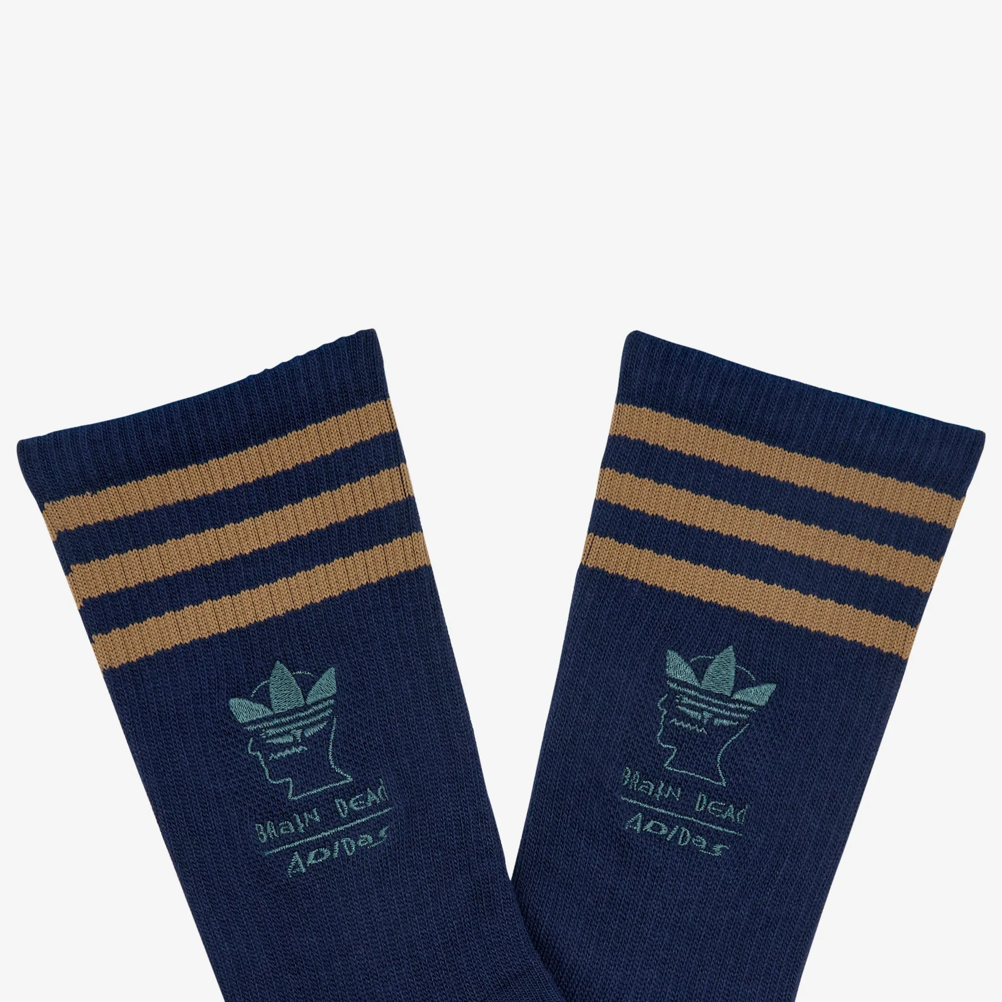 Brain Dead x Socks Collegiate Navy | Brown Desert | Amazon Green adidas Clothing