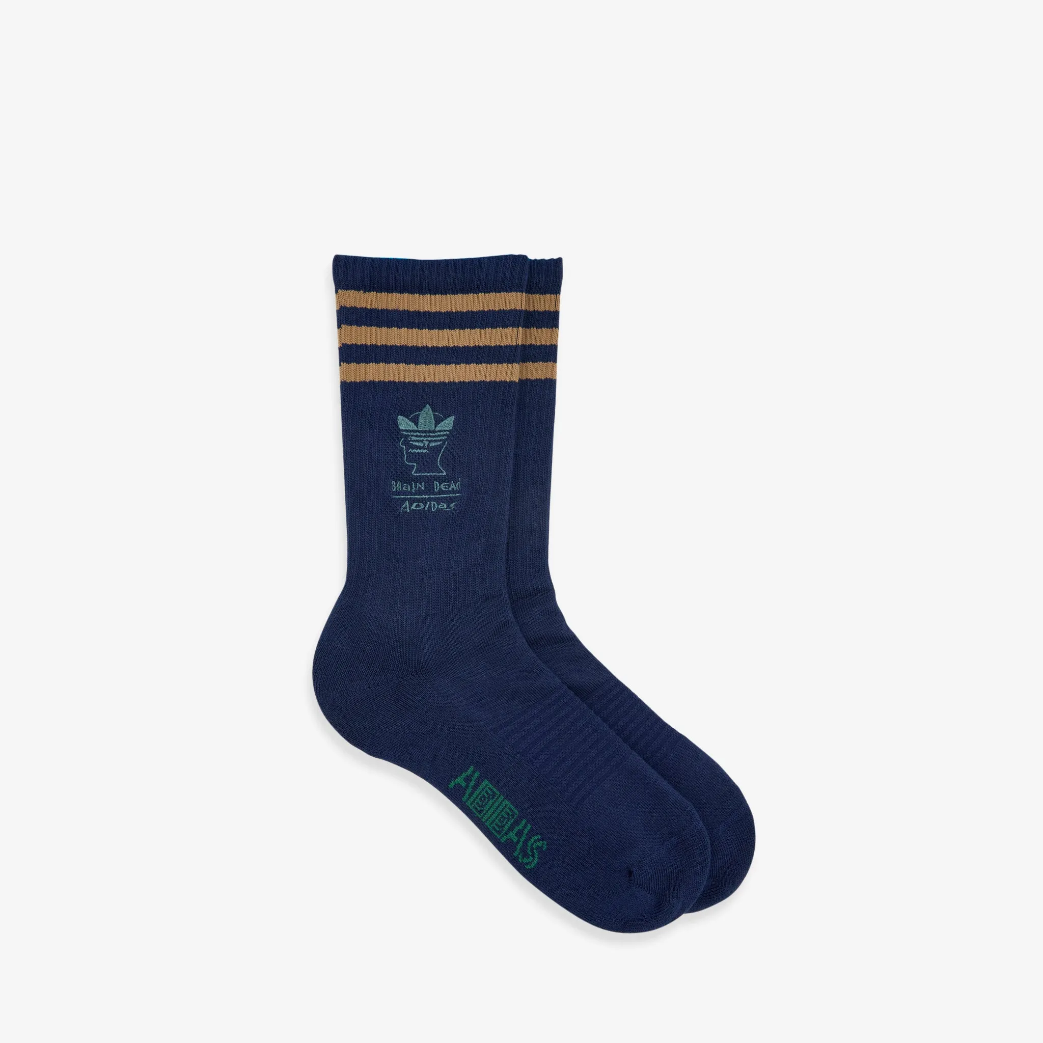 Brain Dead x Socks Collegiate Navy | Brown Desert | Amazon Green adidas Clothing