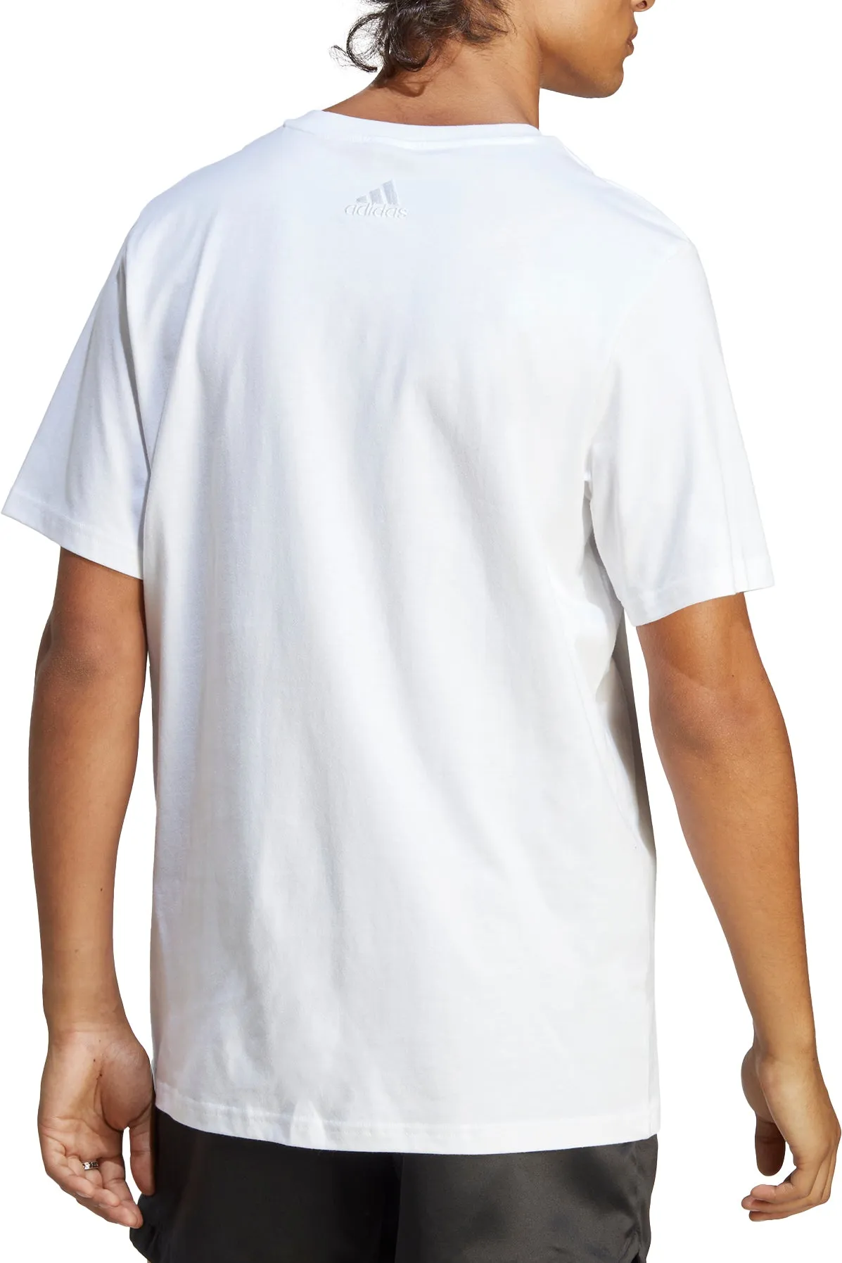 Clothing Adidas  Men adidas Essentials Big Logo Short Sleeve Mens Top - White
