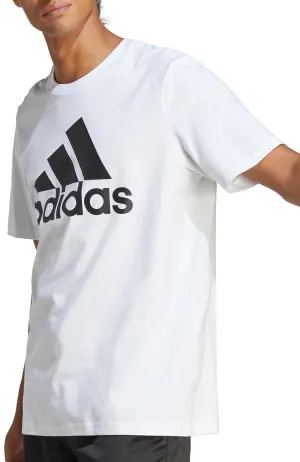 Clothing Adidas  Men adidas Essentials Big Logo Short Sleeve Mens Top - White