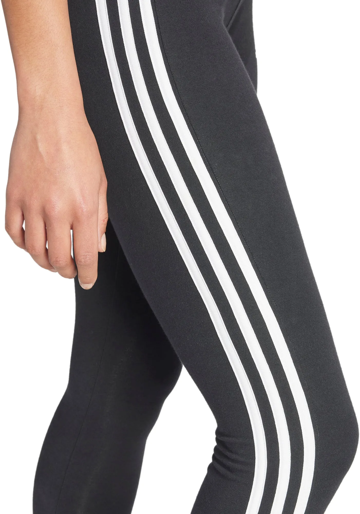 Clothing Adidas  Women adidas 3 Stripes Womens Long Training Tights - Black