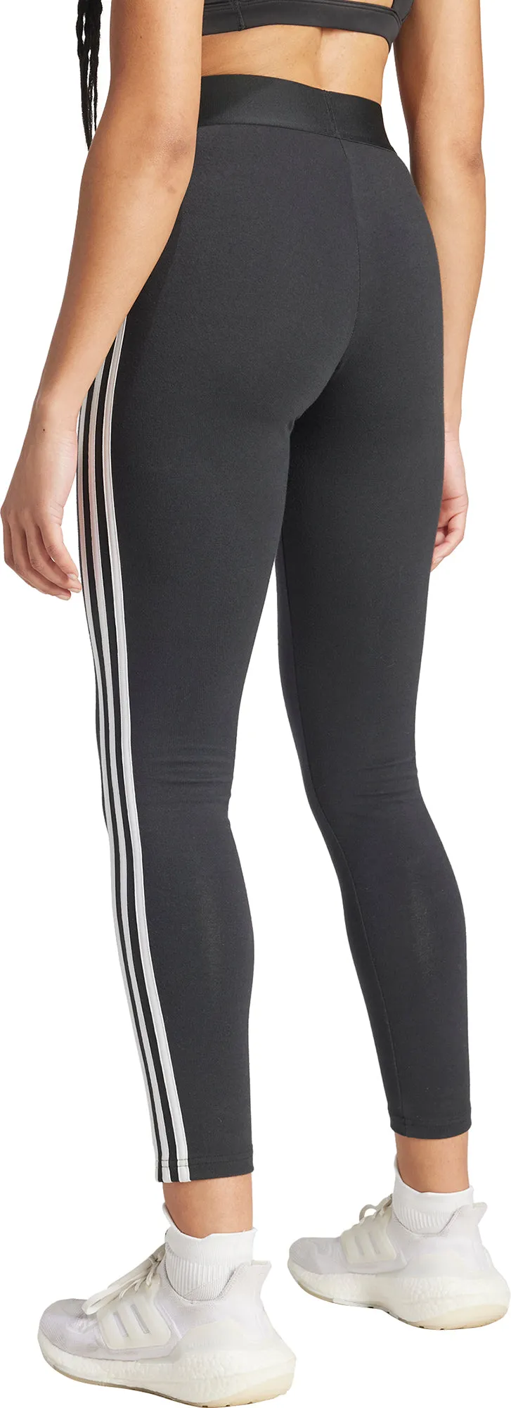 Clothing Adidas  Women adidas 3 Stripes Womens Long Training Tights - Black