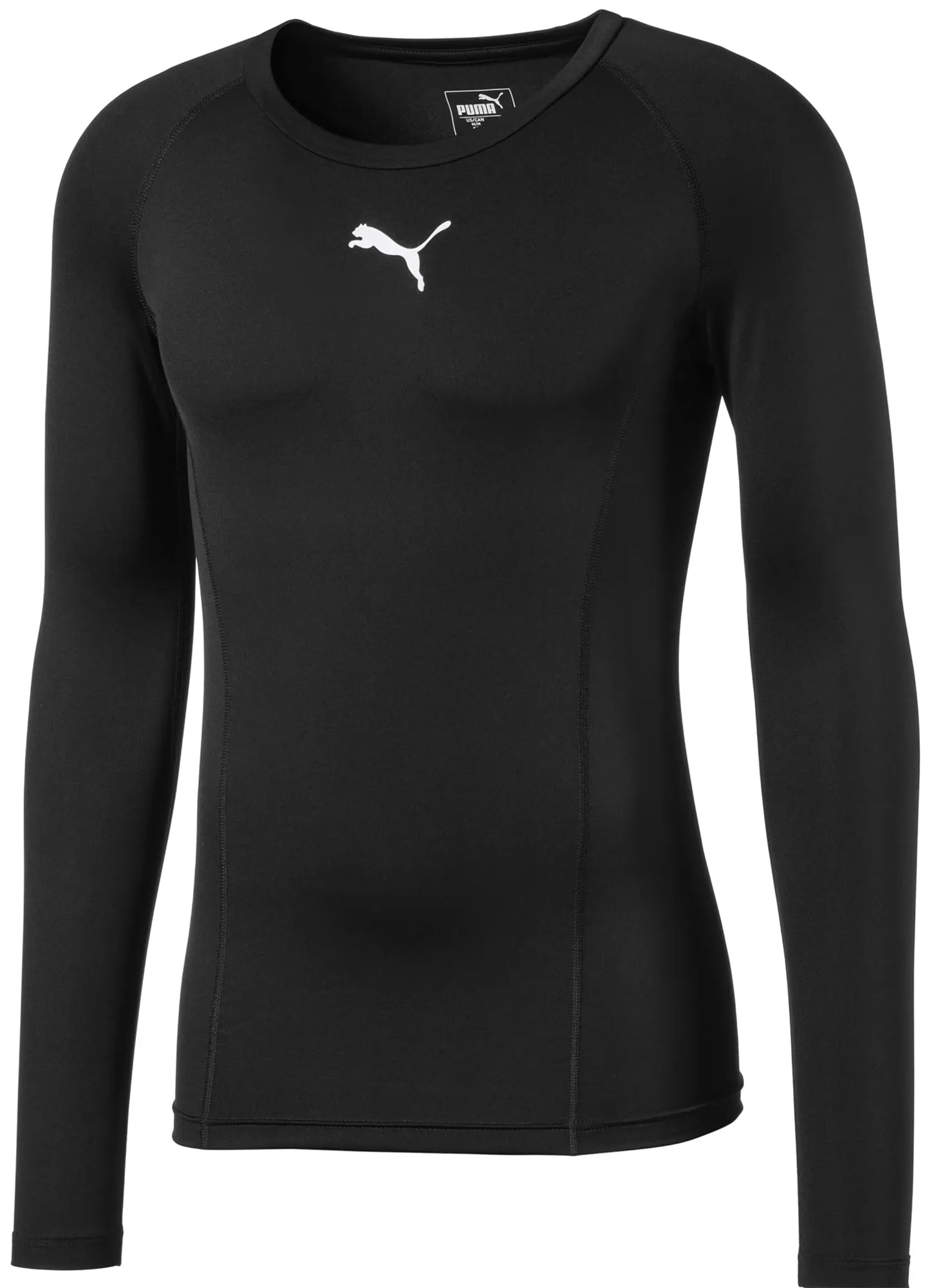 Clothing Puma  Men Puma Liga Baselayer Long Sleeve Mens Training Top - Black