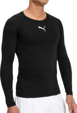 Clothing Puma  Men Puma Liga Baselayer Long Sleeve Mens Training Top - Black