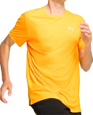 Clothing Puma  Men Puma Run Favourite Velocity Short Sleeve Mens Running Top - Orange