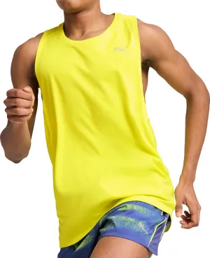 Clothing Puma  Men Puma Velocity Mens Running Vest - Yellow