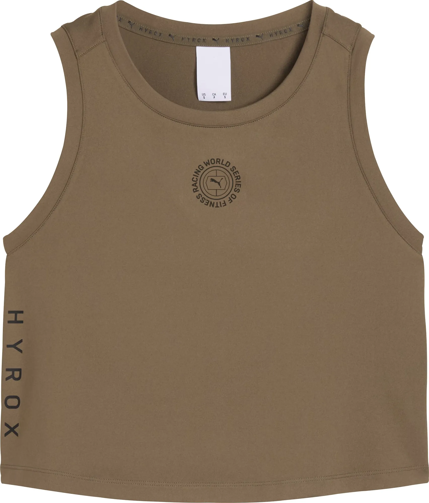 Clothing Puma  Women Puma X HYROX Cloudspun Womens Training Vest Tank Top - Green