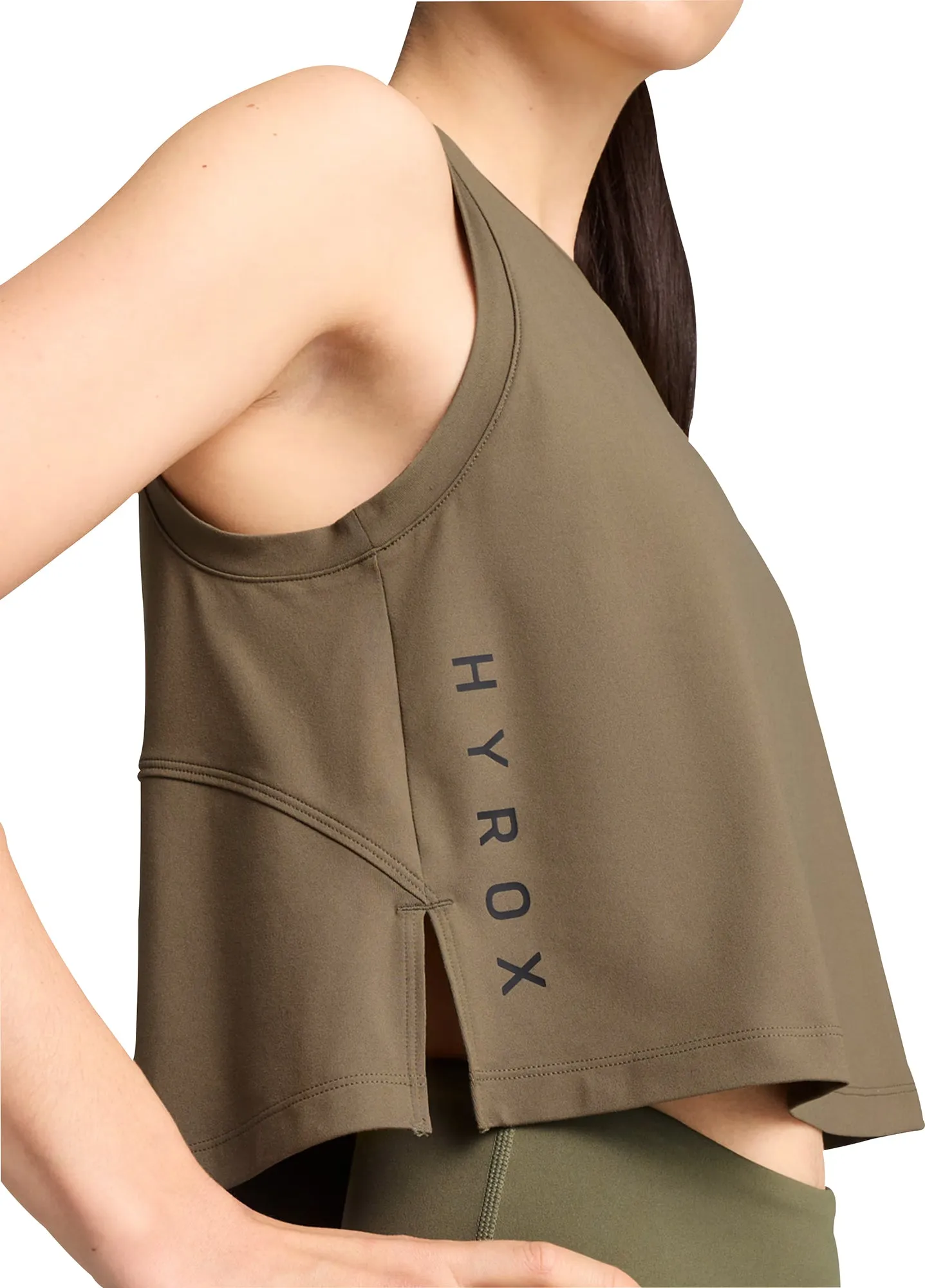 Clothing Puma  Women Puma X HYROX Cloudspun Womens Training Vest Tank Top - Green