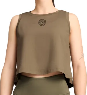 Clothing Puma  Women Puma X HYROX Cloudspun Womens Training Vest Tank Top - Green
