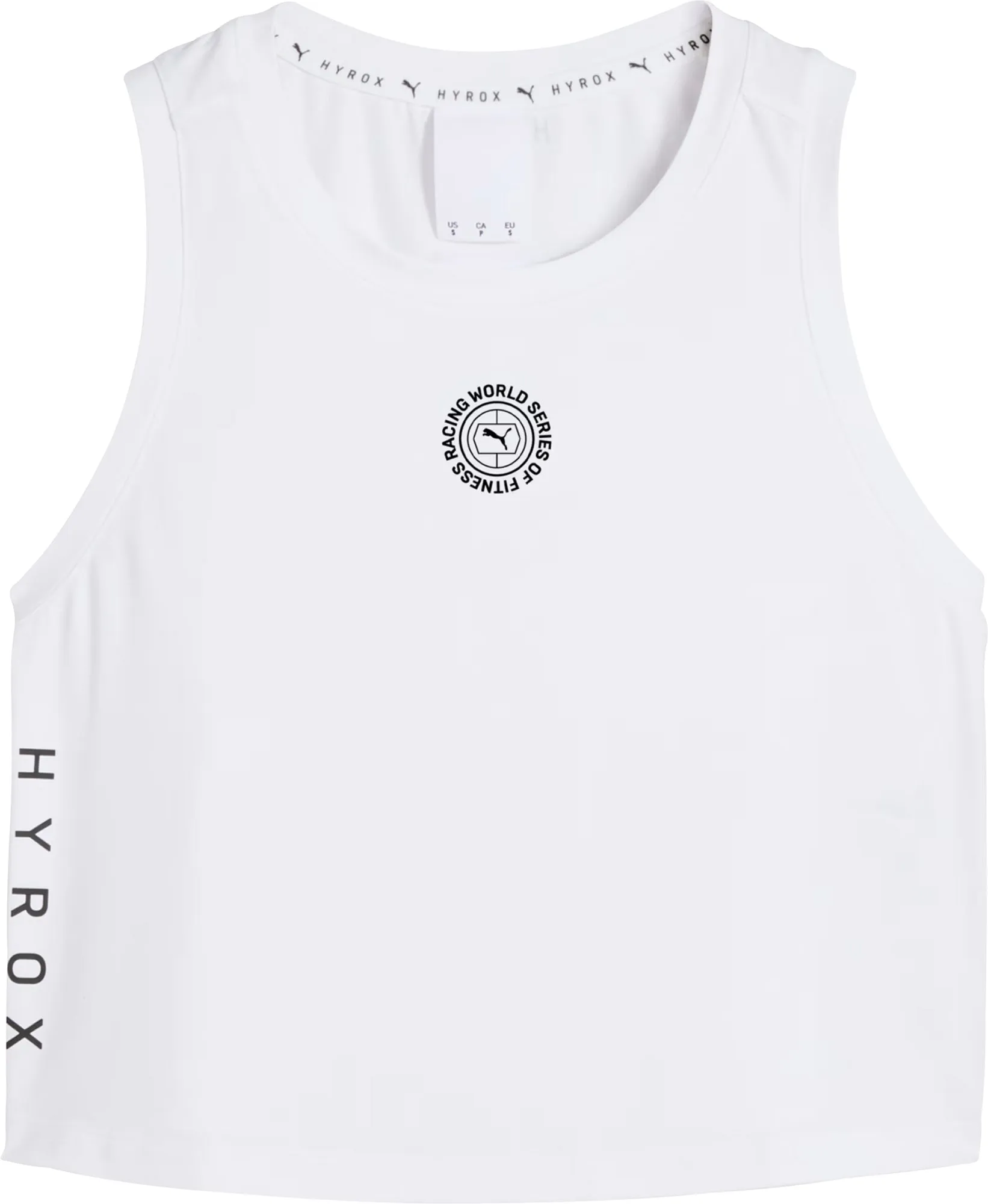 Clothing Puma  Women Puma X HYROX Cloudspun Womens Training Vest Tank Top - White
