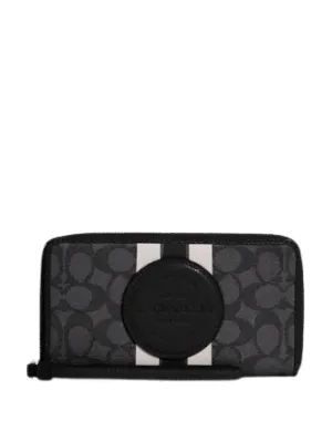 Coach Dempsey Large Phone Wallet In Signature Jacquard With Stripe And Coach Patch Coach Bags