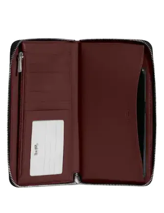 Coach Dempsey Large Phone Wallet In Signature Jacquard With Stripe And Coach Patch Coach Bags
