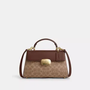 Coach Outlet Eliza Top Handle Bag In Signature Canvas COACH Outlet Bags