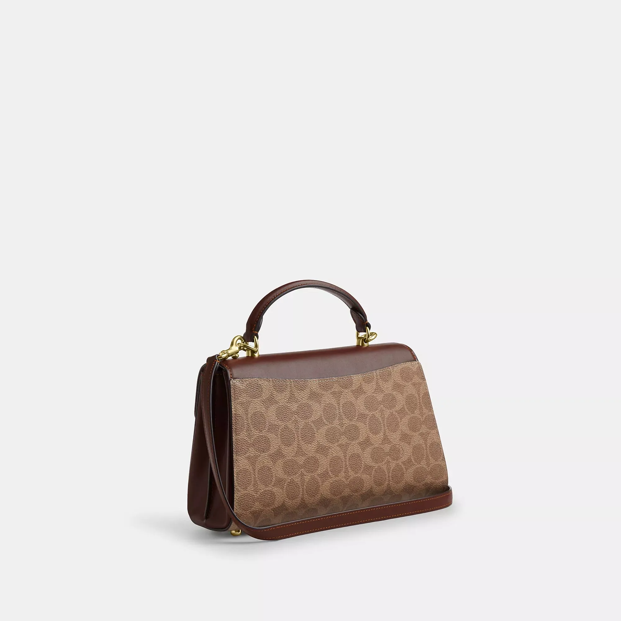 Coach Outlet Eliza Top Handle Bag In Signature Canvas COACH Outlet Bags