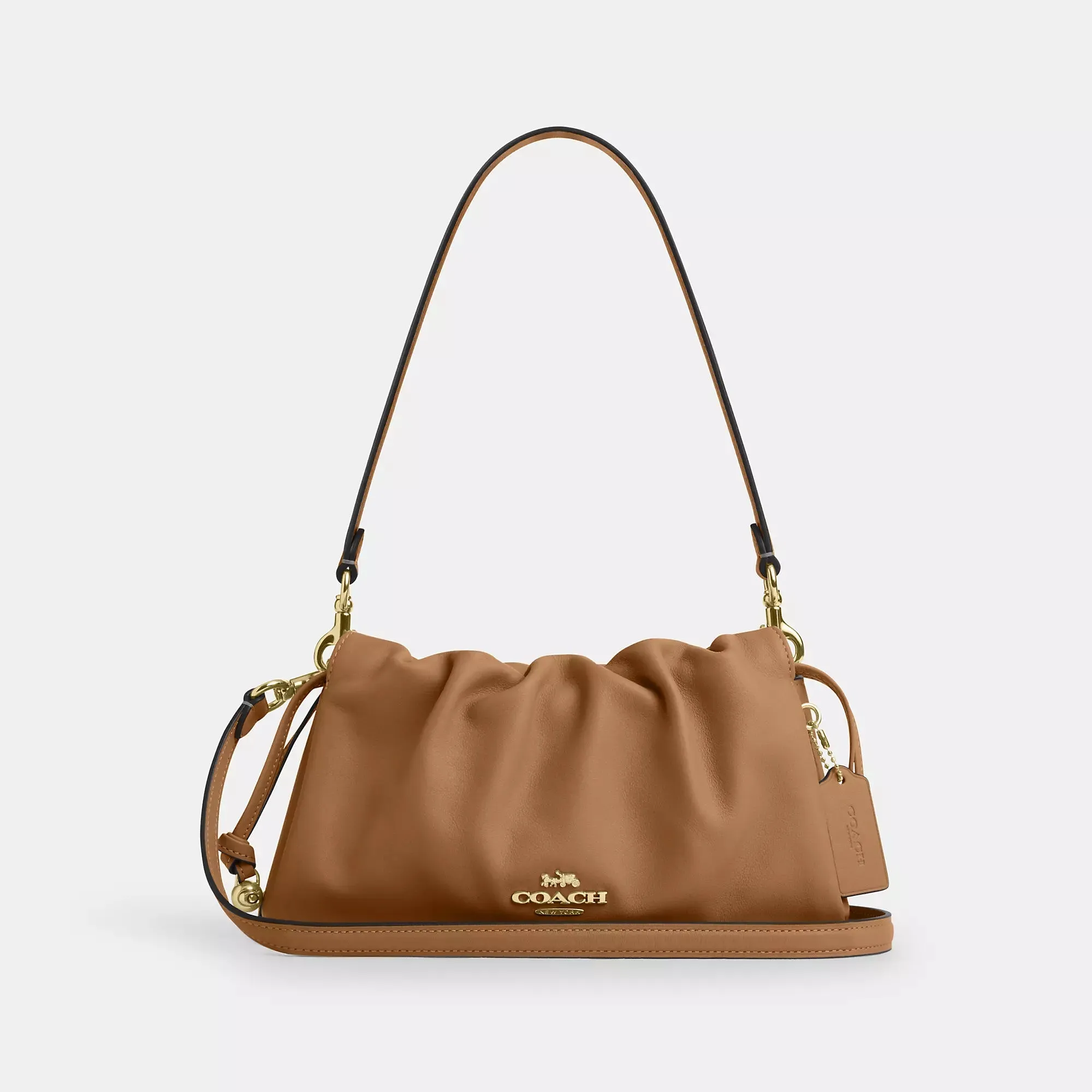 Coach Outlet Faye Shoulder Bag With Ruching COACH Outlet Bags