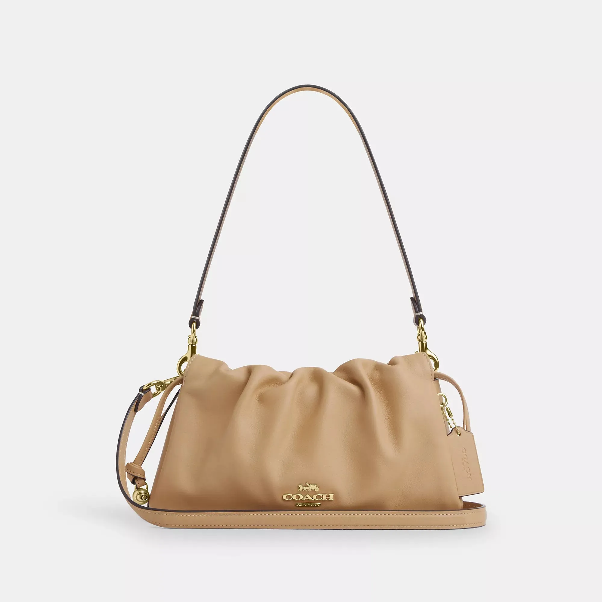 Coach Outlet Faye Shoulder Bag With Ruching COACH Outlet Bags