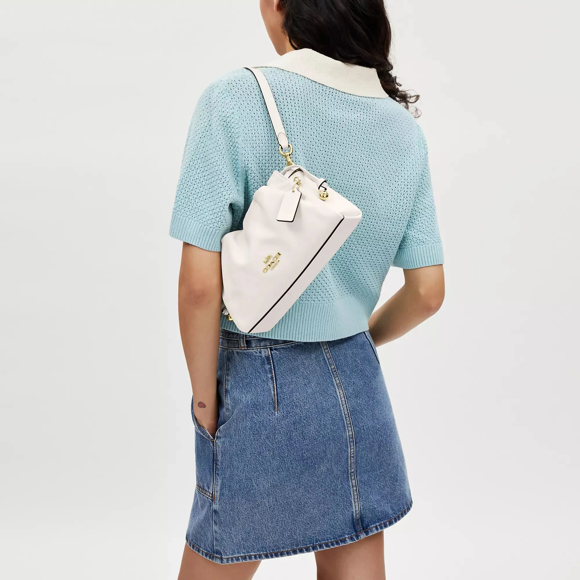 Coach Outlet Faye Shoulder Bag With Ruching COACH Outlet Bags