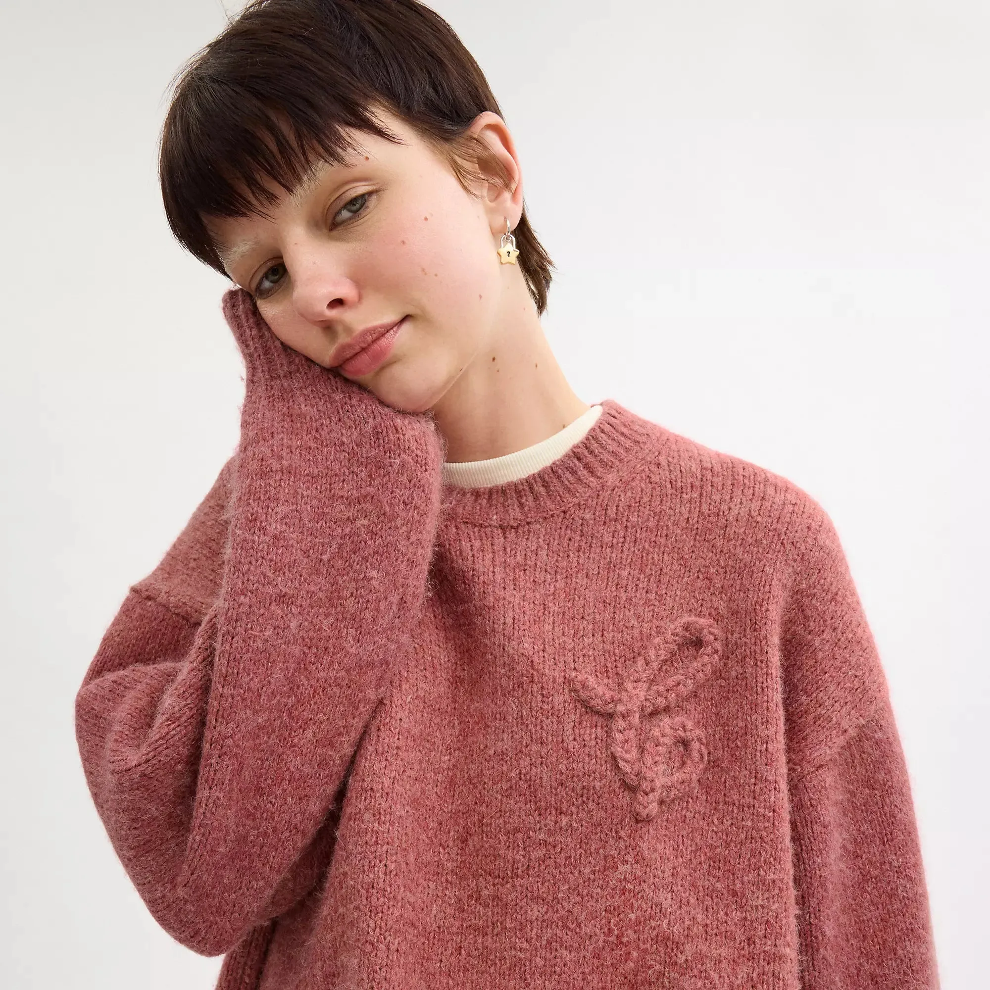 Coach Outlet Signature Crewneck Sweater COACH Outlet Bags