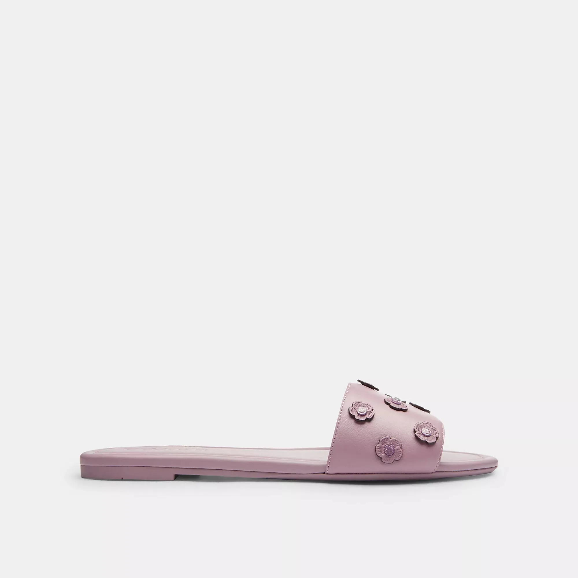 Coach Outlet Slide Sandal With Tea Rose COACH Outlet Bags