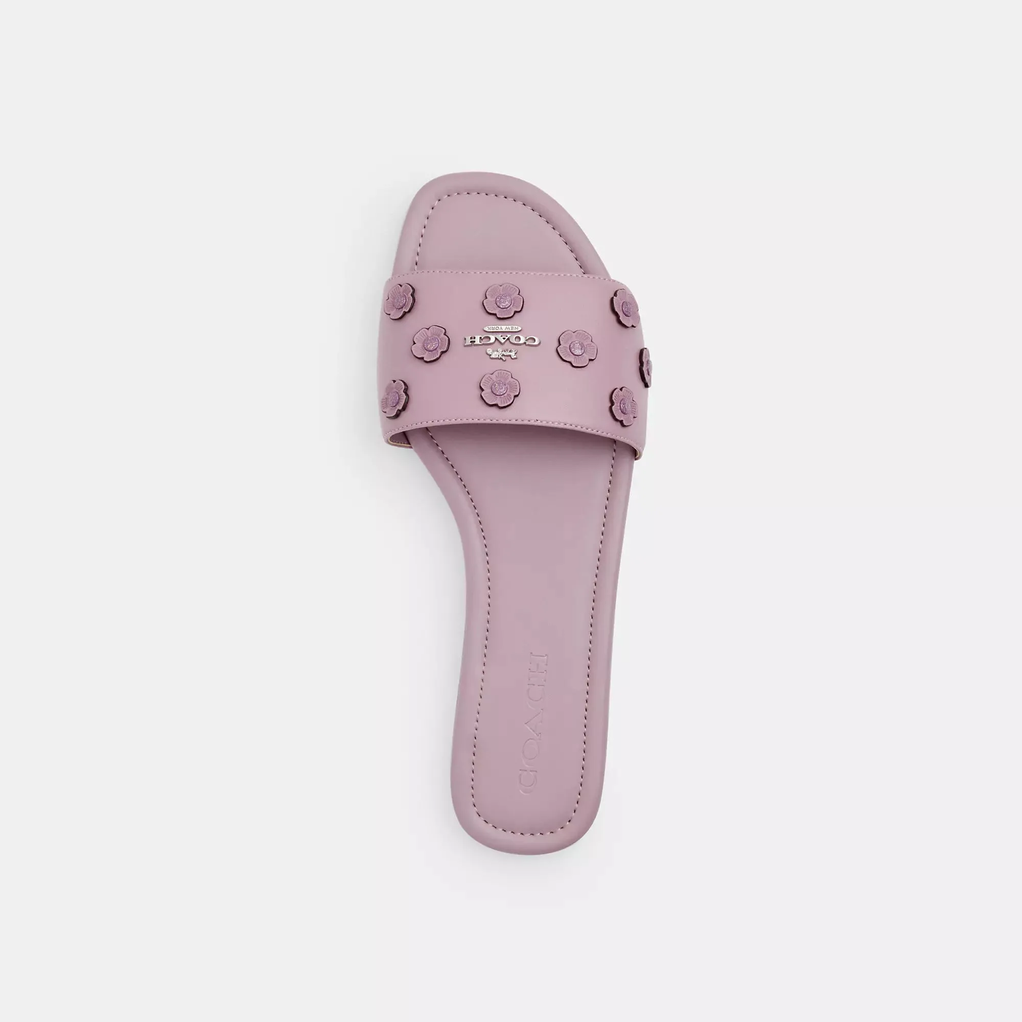 Coach Outlet Slide Sandal With Tea Rose COACH Outlet Bags