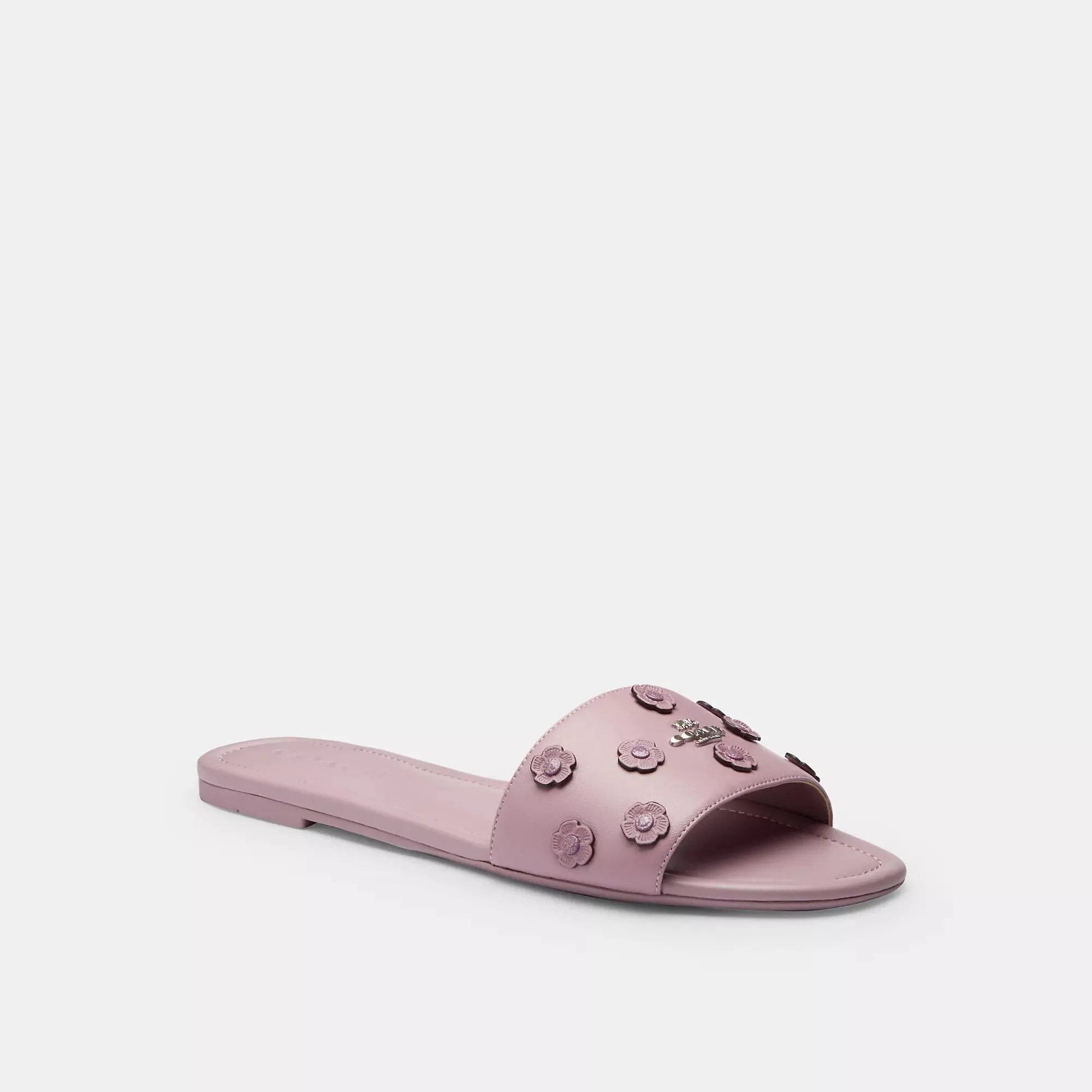 Coach Outlet Slide Sandal With Tea Rose COACH Outlet Bags