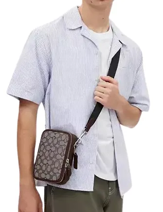 Coach Stanton Crossbody In Signature Jacquard Coach Bags