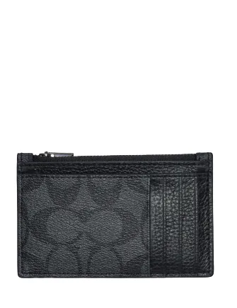 Coach X Jean Michel Basquiat Zip Card Case In Signature Canvas Coach Bags