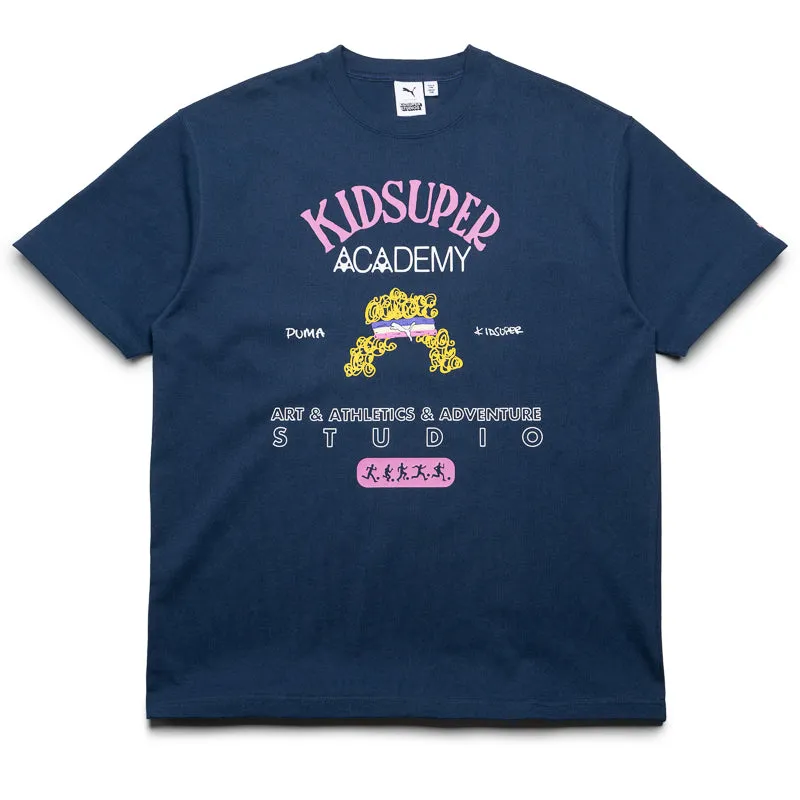 KidSuper x Puma Graphic Tee - Club Navy