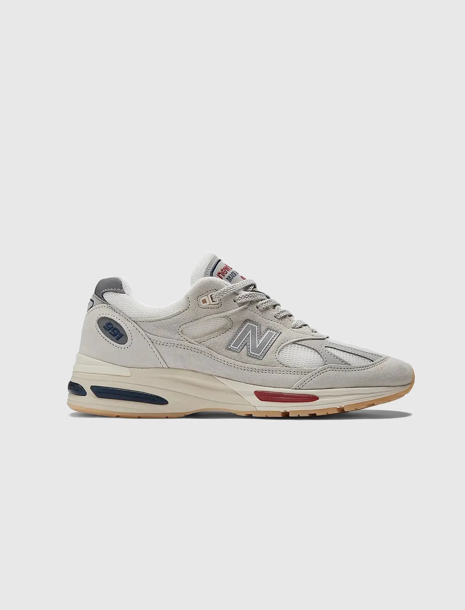 MADE IN UK 991 V2 "OFF WHITE/RED/BLUE" Clothing	NEW BALANCE