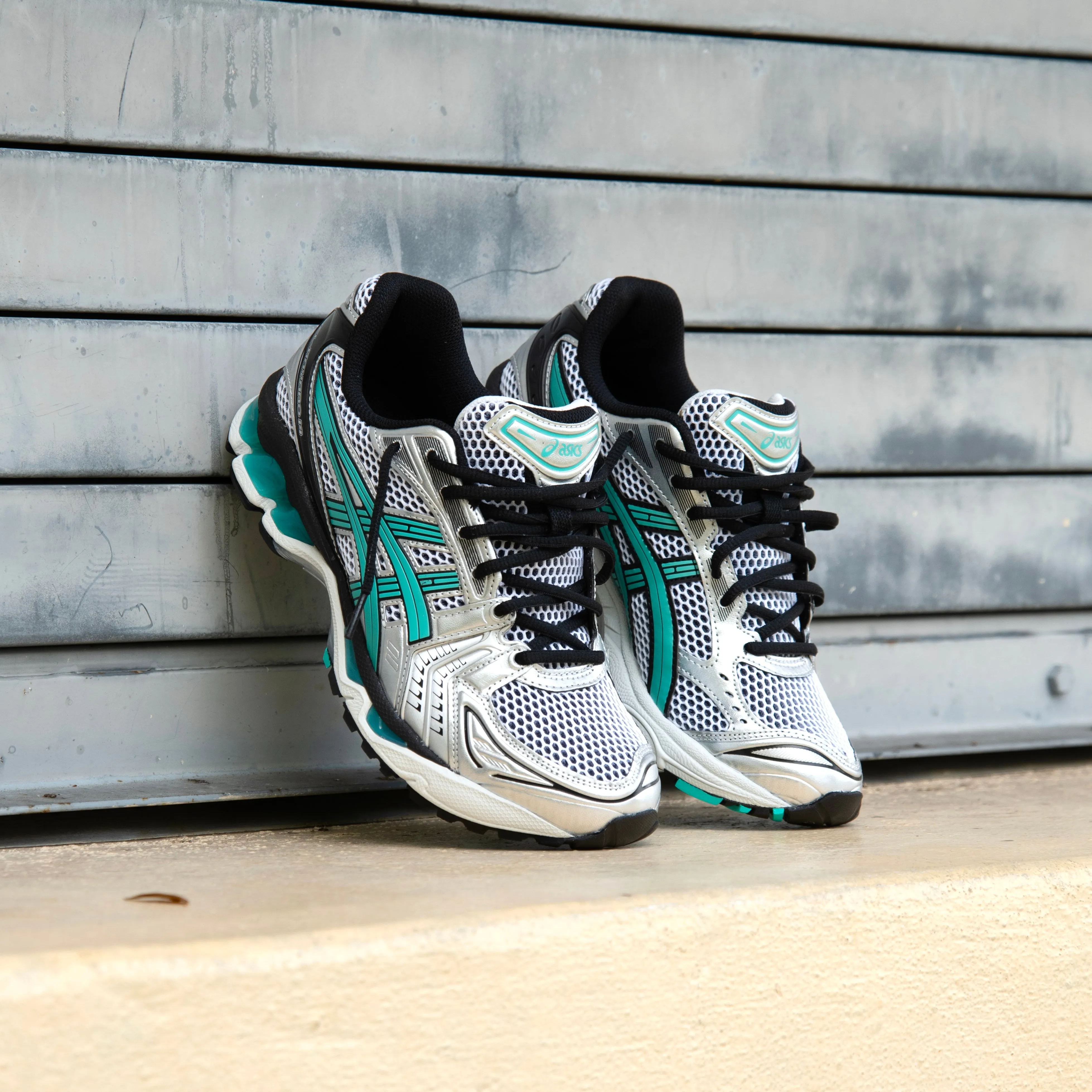 Mens Asics Gel-Kayano 14 (White/Waterfall) Asics Shoes