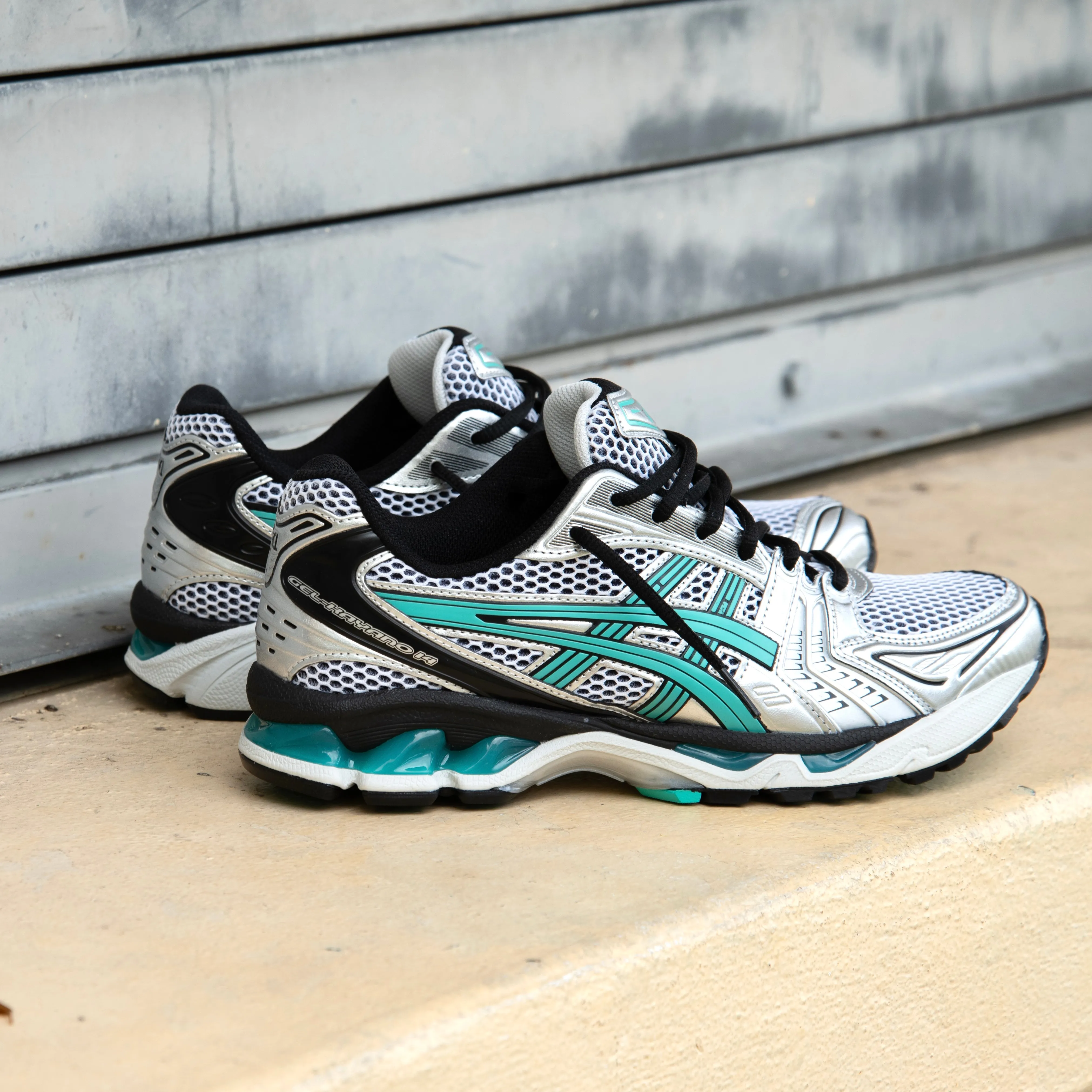Mens Asics Gel-Kayano 14 (White/Waterfall) Asics Shoes