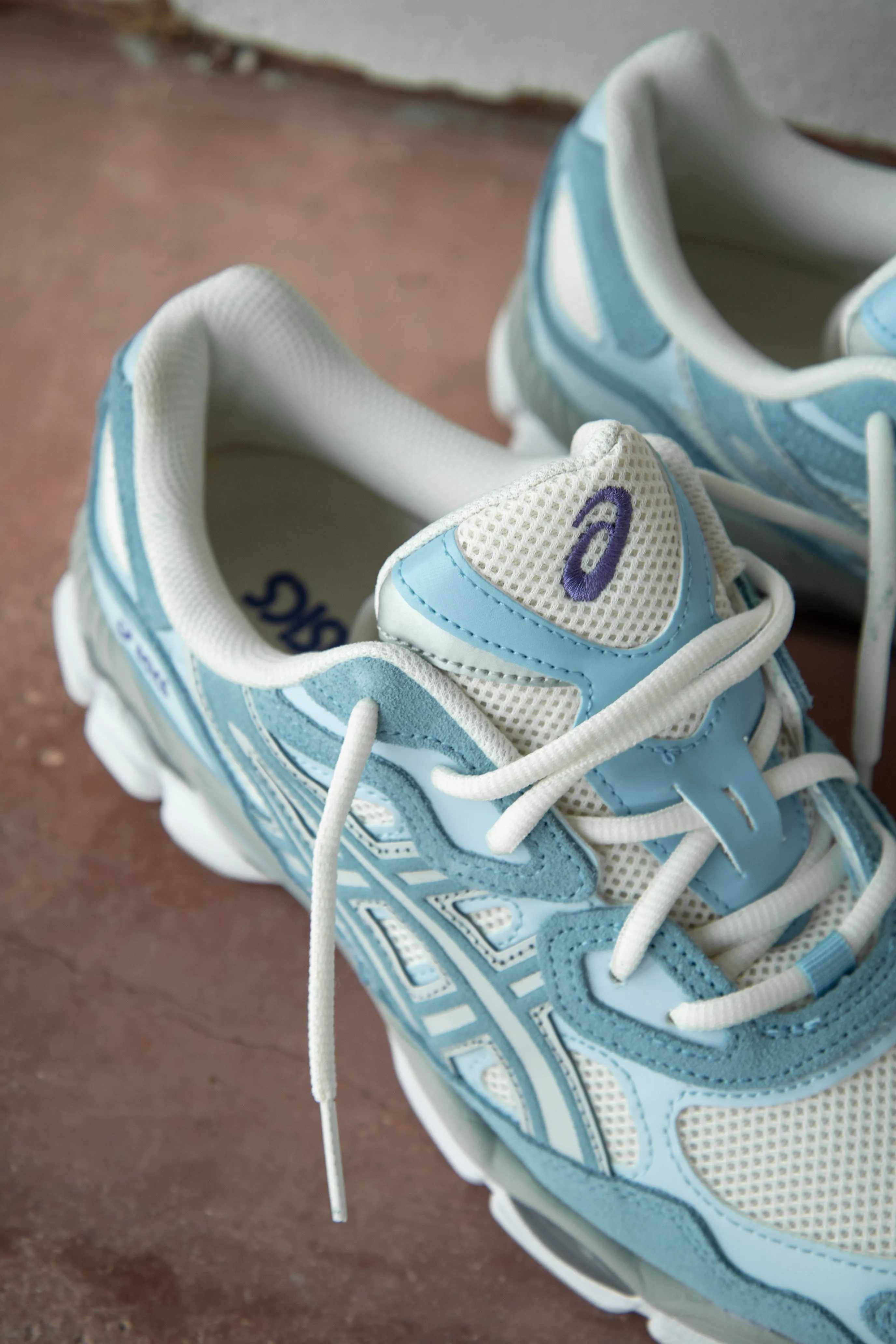 Mens Asics Gel-NYC (Cream/Arctic sky) Asics Shoes